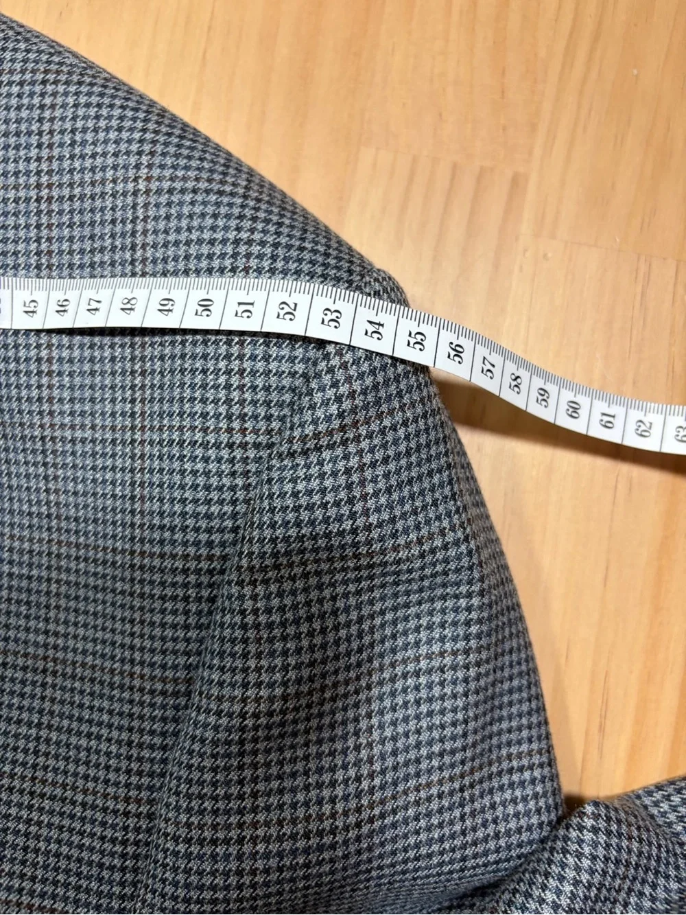 Ralph Lauren Gray-Blue Micro-Check Suit Jacket W